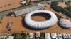 El estadio Beira Rio y sus alrededores están inundados después de fuertes lluvias en Porto Alegre, estado de Rio Grande do Sul, Brasil, el martes 7 de mayo de 2024.