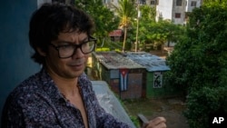 Yunior García, positor al gobierno cubano, quien convocó a una marcha pacífica para el 15 de noviembre de 2021 en La Habana, Cuba, pero fue abortada por las autoridades de la isla. [Foto de archivo]
