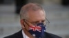 Perdana Menteri Australia Scott Morrison di Istana Elysee di Paris, Selasa, 15 Juni 2021. (Foto: AP/Rafael Yaghobzadeh)