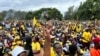 FILE - Nhengo dzeCitizens Coalition for Change. (Columbus Mavhunga/VOA) 