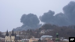 Mfano wa mashambulizi ya anga yanayoendelea huko Kyiv. March 26, 2022. 