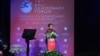 Menlu RI Retno Marsudi memberikan sambutan dalam Konferensi Internasional tentang Pendidikan untuk Perempuan Afghanistan, 8 Desember 2022. (Twitter/@Menlu_RI)