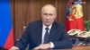 Presiden Vladimir Putin berpidato di depan rakyatnya, di Moskow, Rusia, pada 21 September 2022. (Foto: via AP)