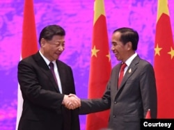 2022年11月15日印度尼西亚总统维多多与中国国家主席习近平在巴厘岛巴东会晤