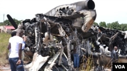 Avião Antonov 32 que se despenhou em Malanje