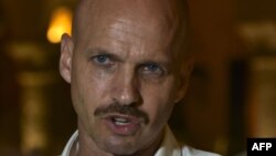 FILE - Norwedian diplomat Dag Nylander talks during an interview with AFP in Cartagena, Colombia, on Sept. 25, 2016.