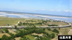 View of Dhola Sadiya bridge.