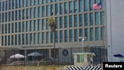 Gedung Kedutaan Besar AS di Havana, Kuba. 