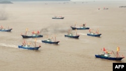 Barcos de pesca chineses