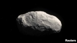The new comet, known as C/2014 S3, also-called "Manx" comet, which was discovered in 2014 by the Panoramic Survey Telescope and Rapid Response System, or Pan-STARRS, is shown in this artist rendering released April 29, 2016. (Courtesy: M. Kornmesser/ESO)