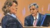 Michael Cohen, exasesor político del expresidente Donald Trump, presta declaración contra su antiguo jefe y ante su atenta mirada, en un juzgado de Nueva York, EEUU, el 13 de mayo de 2024.