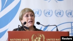 La alta comisionada para los derechos humanos de la ONU, Michelle Bachelet.