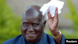 Former Zambian president Kenneth Kaunda