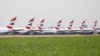 Pesawat British Airways Airbus A380 disimpan di landasan bandara Marcel-Dassault di Chateauroux selama wabah Covid-19 di Prancis 10 Juni 2020. (Foto: REUTERS/Charles Platiau)