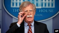 အမေရိကန် အမျိုးသားလုံခြုံရေးအကြံပေး John Bolton 