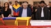 Mandatarios se despiden de Chávez