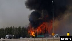 L'incendie de Fort McMurray, Alberta, Canada, M6 mai 2016.