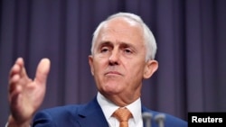 FILE - Australian PM Malcolm Turnbull.