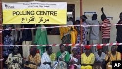 South Sudanese wait to vote at a polling station in Juba in the January 2011 referendum, the last time a nationwide vote was held in South Sudan. Opposition lawmakers have filed suit in Juba to delay elections scheduled for June 30, 2015. 