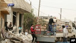 ဆီးရီးယားနိုင်ငံ Idlib ခရိုင်က စစ်ဘေးရှောင်ပြည်သူများ