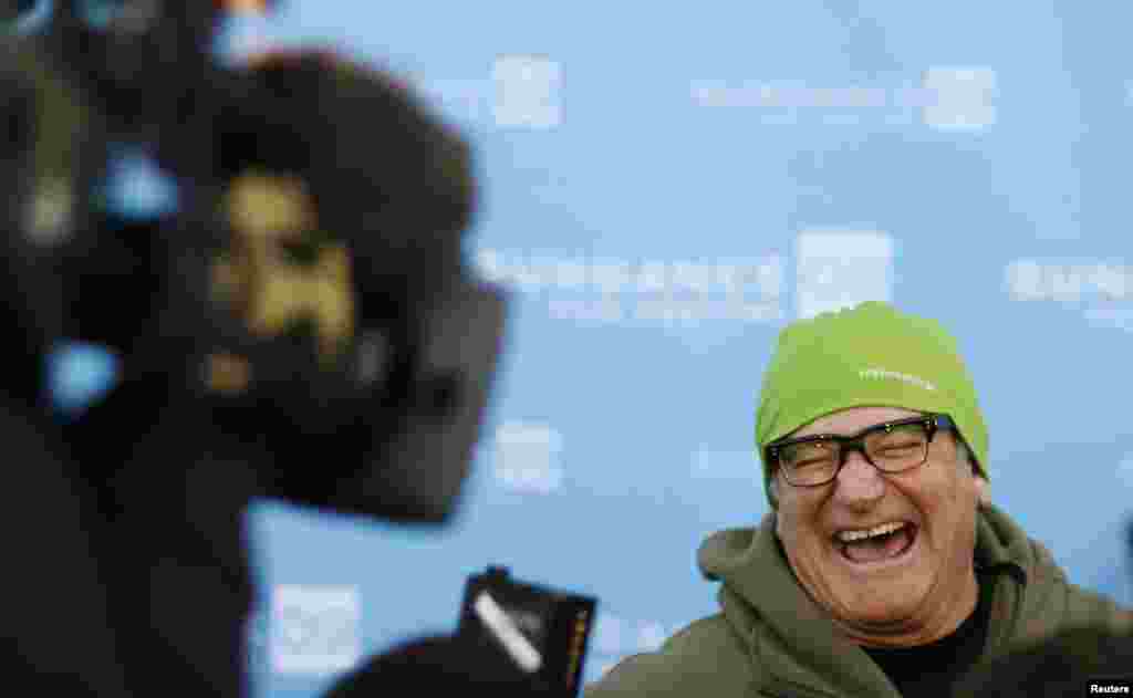 Aktor Robin Williams tiba di acara pemutaran perdana film "World's Greatest Dad" dalam Sundance Film Festival di Park City, Utah, 18 Januari 2009.