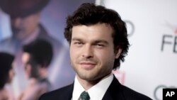 FILE - Alden Ehrenreich arrives at the world premiere of "Rules Don't Apply" in Los Angeles, Nov. 10, 2016.