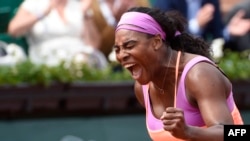 TOPSHOTSUS player Serena Williams celebrates after winning her match. AFP PHO