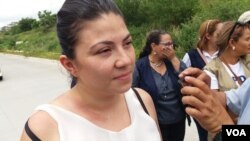 María Oviedo fue declarada culpable del supuesto delito de obstrucción de funciones en perjuicio del teniente de la policía Óscar López, el pasado jueves 29 de agosto de 2019. Foto: Daliana Ocaña.