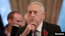 FILE - U.S. Secretary for Defense, Jim Mattis.