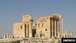El templo Bel en Palmira, Siria, fue objeto de un ataque de ISIS según el Observatorio Sirio de DD.HH.