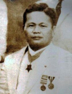 In this 1939 photo provided by the Trinidad family is Telesforo Trinidad in the Philippines.