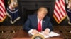 ប្រធានាធិបតី​ Trump ដាក់ទណ្ឌកម្ម​សេដ្ឋកិច្ច​ជា​ថ្មីលើ​ប្រទេសអ៊ីរ៉ង់