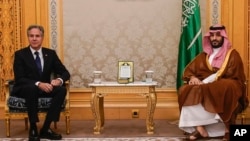 ABD Dışişleri Bakanı Antony Blinken, Riyad'da Suudi Arabistan Veliaht Prensi Muhammed Bin Selman ile görüşmüştü, 23 Ekim 2024.