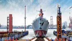 中國為巴基斯坦海軍建造的先進戰艦下水