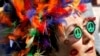 A fan listens to music during the "Summer of Love" 40th anniversary concert at Golden Gate Park in San Francisco, California, September 2, 2007. 