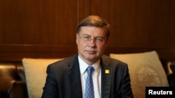 Валдіс Домбровскіс, віцепрезидент Європейської комісії і комісар торгівлі ЄС