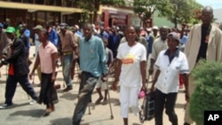 Manifestação de veteranos de guerra no Lubango