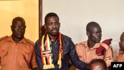 Robert Kyagulanyi akiwa mahakamani Agosti 23, 2018.