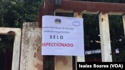 Operação Resgate fecha estabelecimento comercial, Malanje