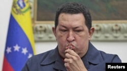 Chávez no ha aparecido ni ha hablado en actos públicos desde que fue intervenido el 11 de diciembre. 