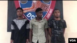 Michel Dorestan, 23, Eval Dorestan 28, and Obed Joseph, 24, are charged with the kidnapping, homicide and rape of high school student Evelyne Sincère. (Matiado Vilme/VOA)