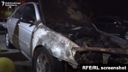 Makina e djegur më 17 gusht në Brovary, Ukrainë, përdorej nga ekipi i emisionit "Skemat" për raportimin dhe hetimet e akuzave për korrupsion të nivelit të lartë