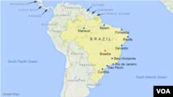 De nombreuses manifestations ont eu lieu vendredi soir à Rio et Sao Paulo pour soutenir la jeune fille.