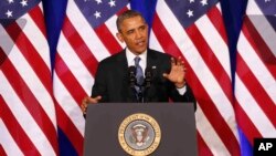 El presidente Obama habla sobre la Agencia de Seguridad Nacional en el Departamento de Justicia.