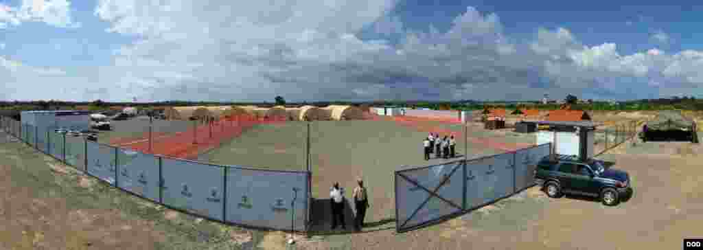 The Monrovia Medical Unit, an Ebola treatment facility built specifically for the care of medical workers who become infected with the virus, near Monrovia, Liberia. (Sgt. 1st Class Nathan Hoskins/DOD)