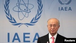 International Atomic Energy Agency Director General Yukiya Amano reacts as he attends a news conference at the UN headquarters in Vienna, Austria, March 4, 2013. 