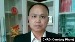 被秘密判刑的北京人權律師余文生。（中國人權捍衛者提供）