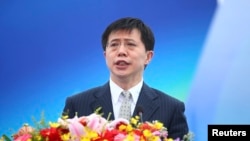 Former deputy governor of the southern island province of Hainan Ji Wenlin, seen in this Feb. 2014 file photo, was found guilty of receiving more than $3 million in bribes, according to the official Xinhua news agency.