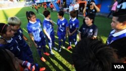 Thailand Women's Soccer National Team. World Cup 2015.