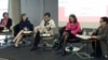 Učesnice panela povodom kraja projekta Akademija ženskog liderstva: Marija Lugarić (SDP, Hrvatska), Elvira Kovač (SVM), Gordana Čomić (DS), Brankica Janković (poverenica za zaštitu ravnopravnosti) i Sonja Liht (Fond za političku izuzetnost) (Foto: Veljko Popović, VOA)